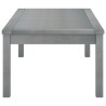 Table basse 100x50x33 cm Gris Bois d'acacia solide 