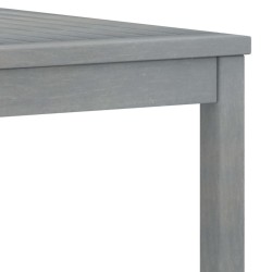 Table basse 100x50x33 cm Gris Bois d'acacia solide 