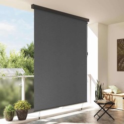 Store Roulant Extérieur Rayé Réglable Anthracite 200 x 250 cm tissu 
