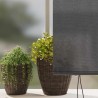 Store Roulant Extérieur Rayé Réglable Anthracite 200 x 250 cm tissu 