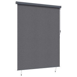 Store Roulant Extérieur Rayé Réglable Anthracite 200 x 250 cm tissu 