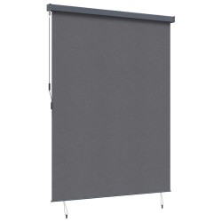 Store Roulant Extérieur Rayé Réglable Anthracite 200 x 250 cm tissu 