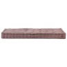 Coussin de plancher de palette Coton 120x80x10 cm Taupe 