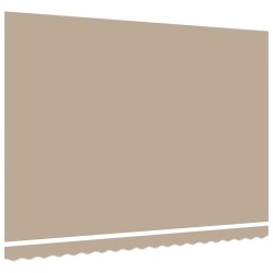 Tissu de Remplacement de Store pour Cadre de 4.5x3.5 m Beige 