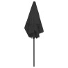 Parasol de plage noir 180x120 cm 