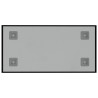 Tableau noir magnétique mural Noir 40x20 cm Verre trempé 