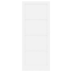 Porte Intérieure 'ORKDAL'Blanche 93x232x4 cm en Bois de Pin 