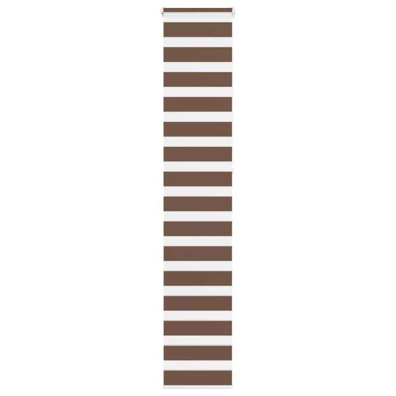 Store zèbre marron 45x230 cm largeur du tissu 40,9 cm polyester 