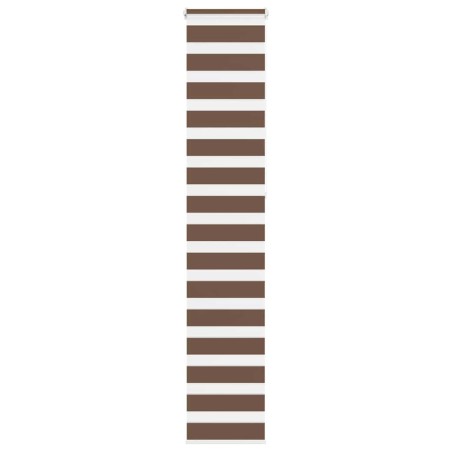 Store zèbre marron 45x230 cm largeur du tissu 40,9 cm polyester 