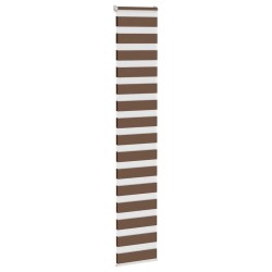 Store zèbre marron 45x230 cm largeur du tissu 40,9 cm polyester 