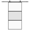 Porte coulissante avec kit de quincaillerie noir 102,5x205 cm 