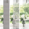 Store de Fenêtre avec des rideaux Argenté 60 x 130 cm Aluminium 
