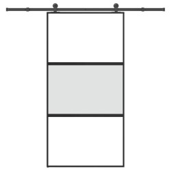 Porte coulissante kit de quincaillerie trempé verre aluminium 