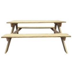 Table de pique-nique 150 x 135 x 71,5 cm Bois 