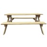 Table de pique-nique 150 x 135 x 71,5 cm Bois 
