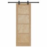 Porte Coulissante avec Matériel 'ORKDAL'Bois Massif en Pin 