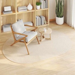 Tapis Crème 140 x 200 cm PP 