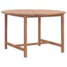 Table de salle à manger de jardin Ø110x75cm Bois massif de teck  