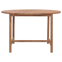 Table de salle à manger de jardin Ø110x75cm Bois massif de teck  