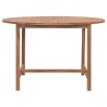 Table de salle à manger de jardin Ø110x75cm Bois massif de teck  