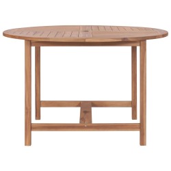 Table de salle à manger de jardin Ø110x75cm Bois massif de teck  