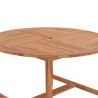 Table de salle à manger de jardin Ø110x75cm Bois massif de teck  