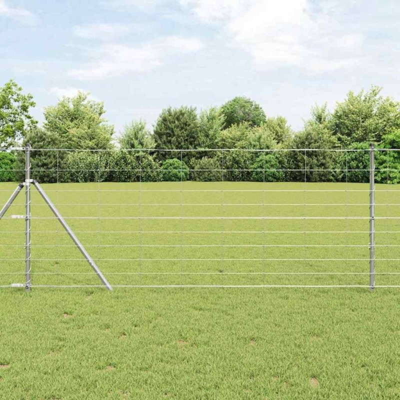 Clôture de champ 1 x 50m en acier galvanisé 