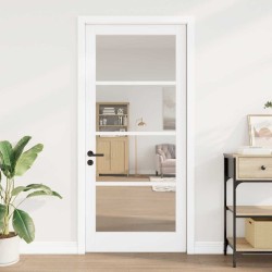 porte intérieure avec verre "ORKDAL" blanche 93x211x4 cm 