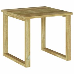 Ensemble de tables de transat 3 pièces en bois d'acacia massif 