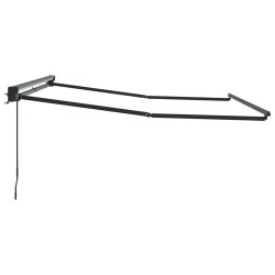 Store manuel Anthracite 3 x 2,5 m Polyester & Métal 