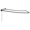 Store manuel Anthracite 3 x 2,5 m Polyester & Métal 