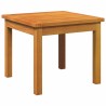 Ensemble Bistro 3 Pièces avec Coussins, en Bois d'Acacia Massif 