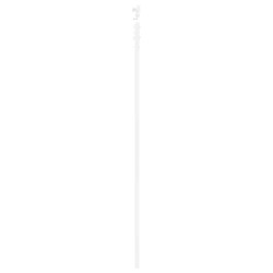 Porte Coulissante avec Ensemble de Matériel Blanc 73,5x211 cm Bois Massif Pin 