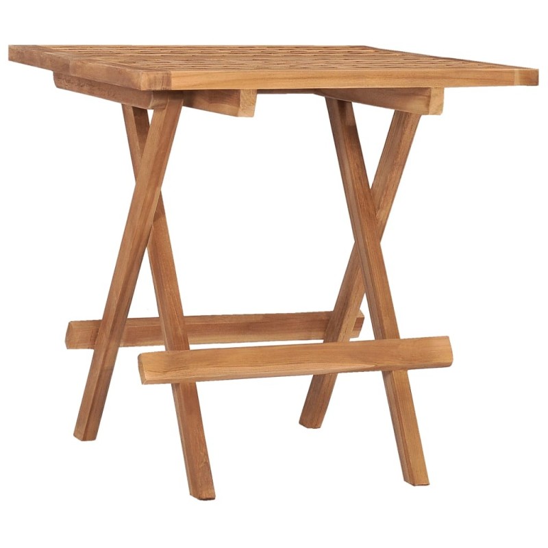 Table pliable de jardin 50x50x50 cm Bois de teck solide Table pliable de jardin 50x50x50 cm Bois de teck solide