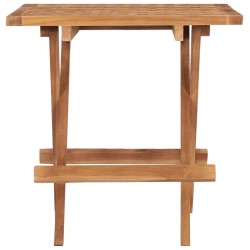 Table pliable de jardin 50x50x50 cm Bois de teck solide 