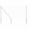 Ensemble de poteaux de clôture Pack de 2 Acier galvanisé 25 x 1 m 