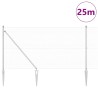 Ensemble de poteaux de clôture Pack de 2 Acier galvanisé 25 x 1 m 