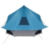 Tente familiale Tipi bleue pour 10 personnes, imperméable 