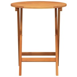 Table de jardin pliante ronde Ø60 x 72 cm en acacia 
