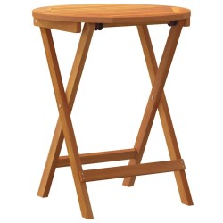 Table de jardin pliante ronde Ø60 x 72 cm en acacia 