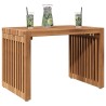Table d'appoint de jardin 50x32.5x35 cm Bois de teck massif 