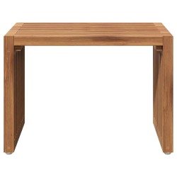 Table d'appoint de jardin 50x32.5x35 cm Bois de teck massif 