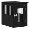 Meuble pour cage à chien en chêne noir 62 x 45 x 59 cm Bois d'ingénierie 