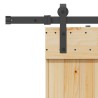 Porte coulissante et kit de quincaillerie 80x210 cm pin massif 