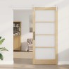Porte coulissante avec kit de quincaillerie 93x211 cm en pin massif 