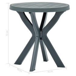 Table de bistro Blanc Ø70 cm Plastique 