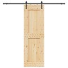Porte coulissante et kit de quincaillerie 70x210 cm pin massif 