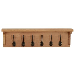 Porte-manteau 60x16x16 cm Bois de chêne massif 