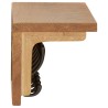 Porte-manteau 60x16x16 cm Bois de chêne massif 