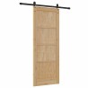 Porte Coulissante avec Quincaillerie 78x202 cm Bois Massif Pin 